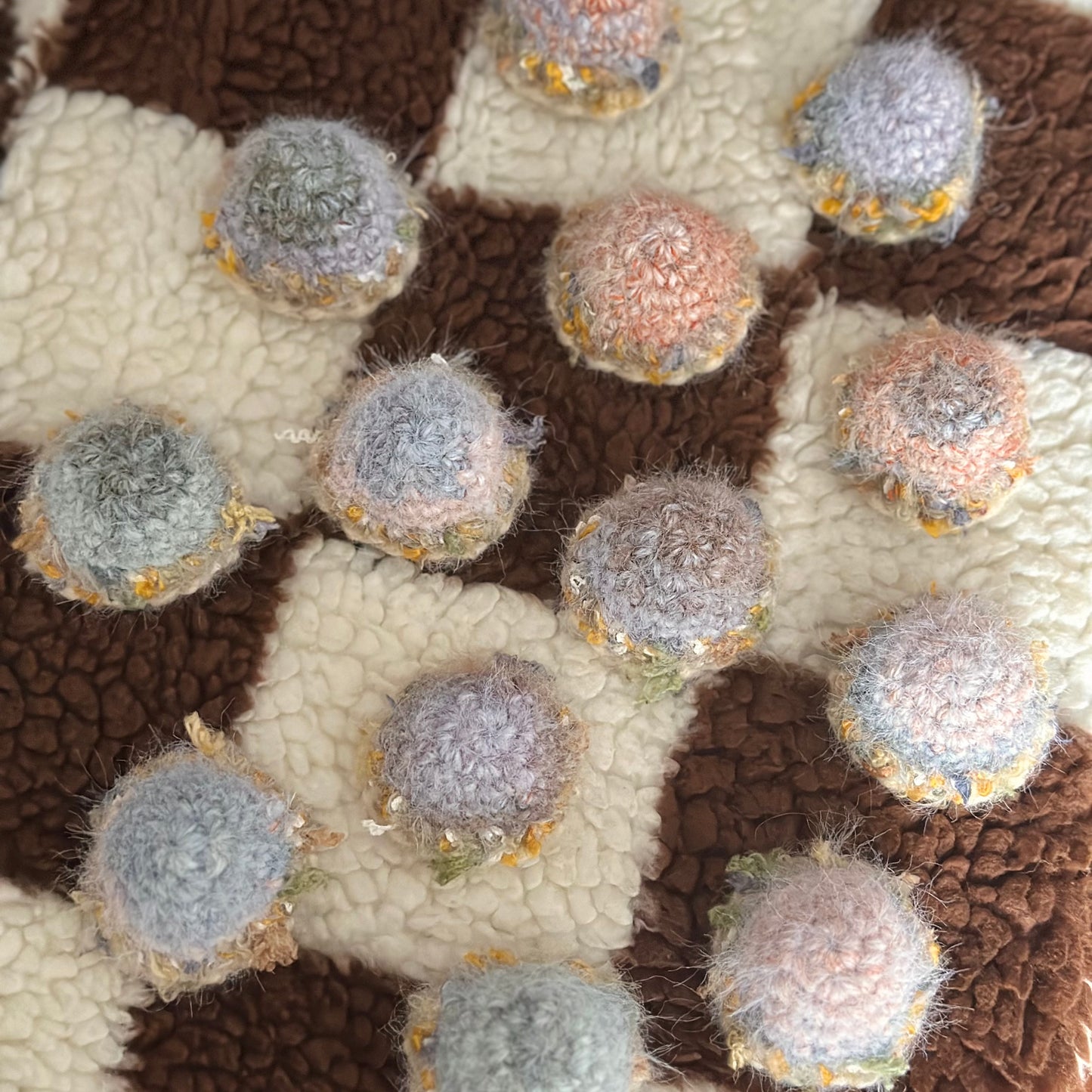 Glacier Bloom - Handmade Crochet Mushroom Charm