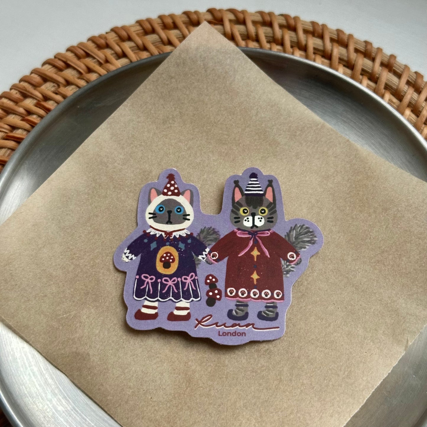 Truffle & Melly’s Mushroom Party｜Artistic Deco Sticker