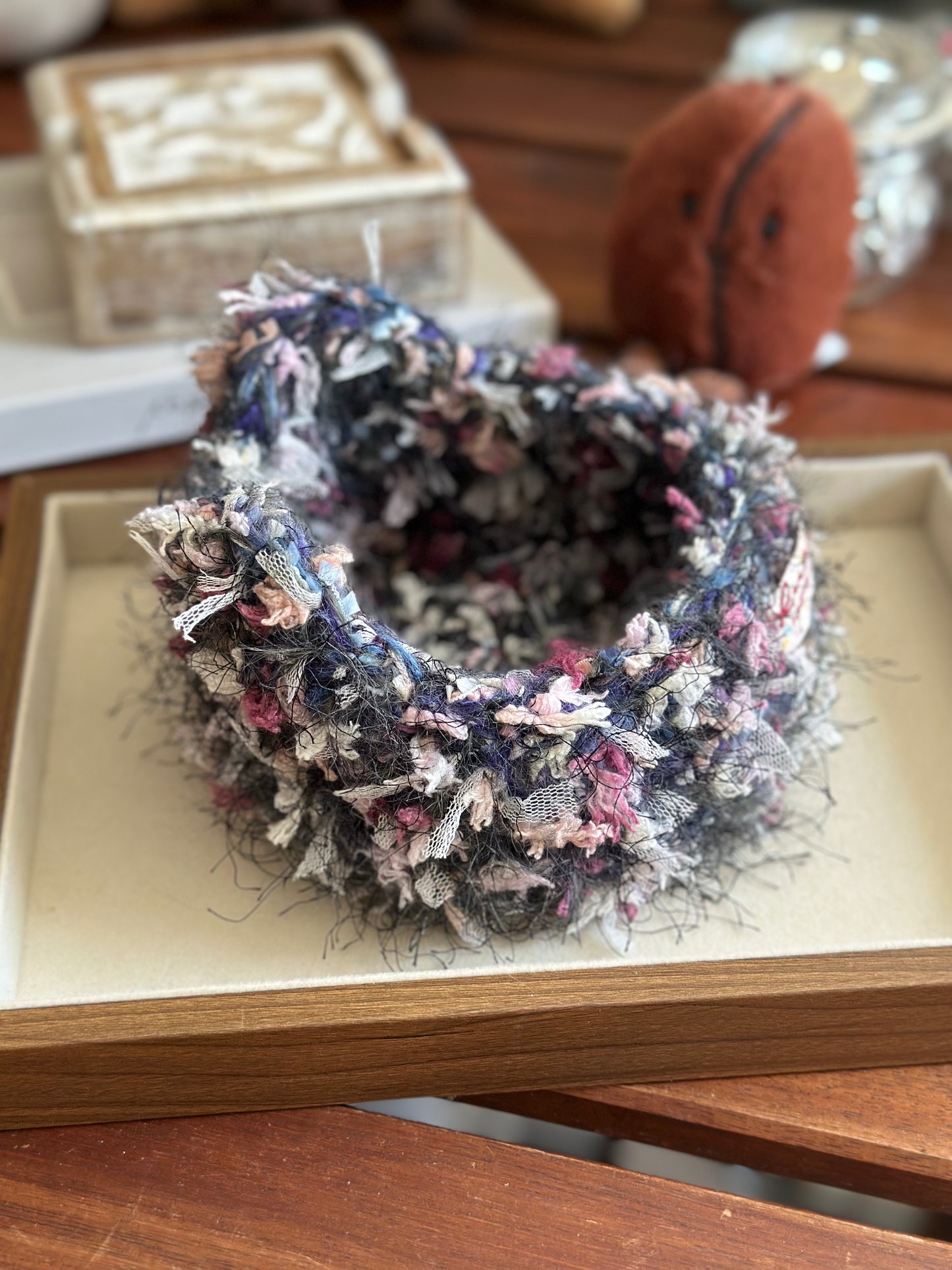 The "Purr-fect" Catch-all: Cat Ear Trinket Dish - Earl Grey Mist