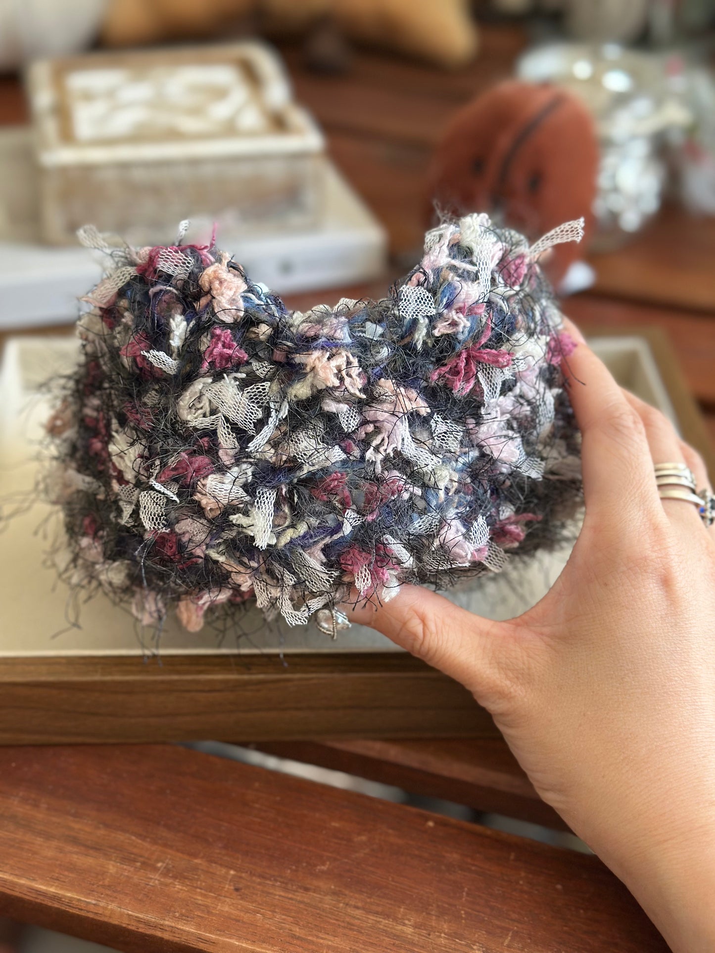 The "Purr-fect" Catch-all: Cat Ear Trinket Dish - Earl Grey Mist